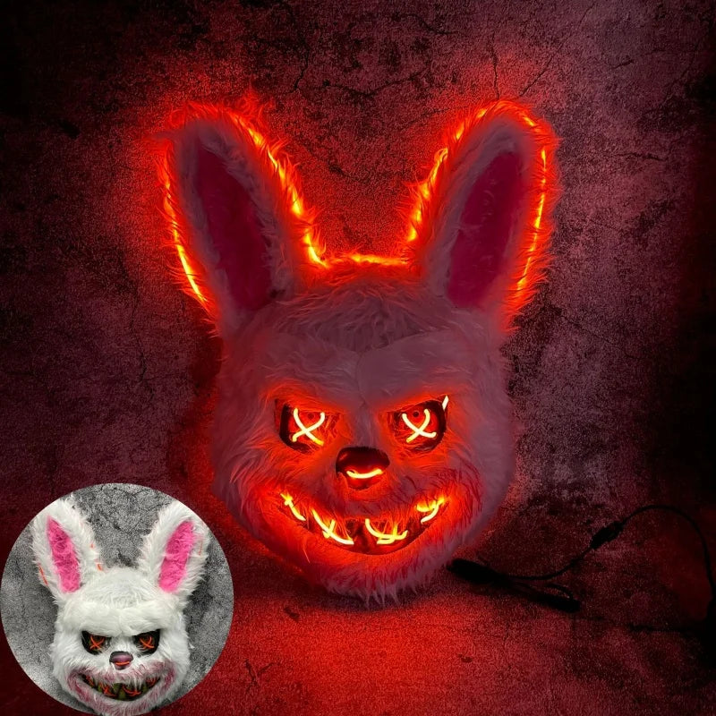 LED Halloween Animal Mask Full Head Cover Cosplay