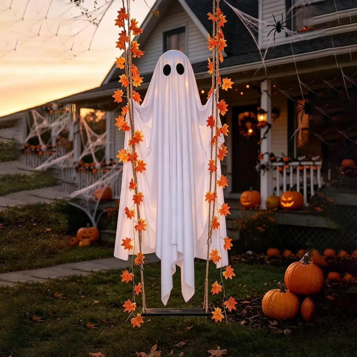 Swinging Ghost Halloween Light With Remote Control