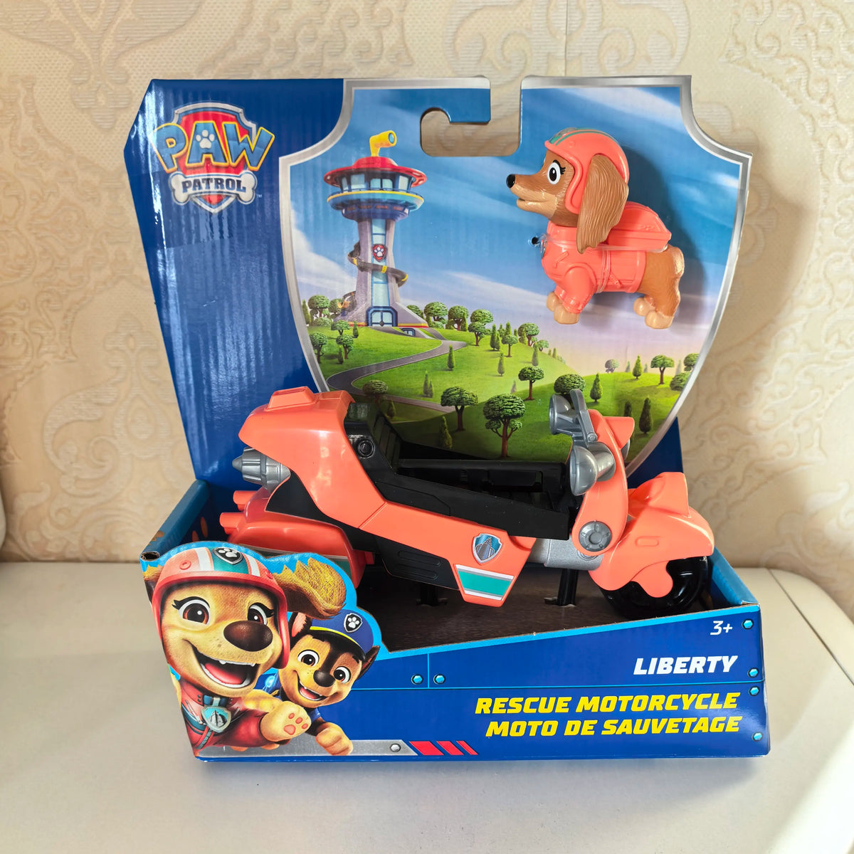 liberty Color Paw Patrol Vehicle & Pup Figure Toy Set For Kids