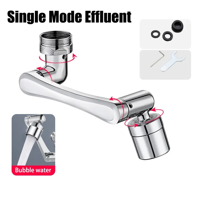1 Mode Color Rotating Faucet Extender Aerator – 1080° Swivel, 2 Spray Modes