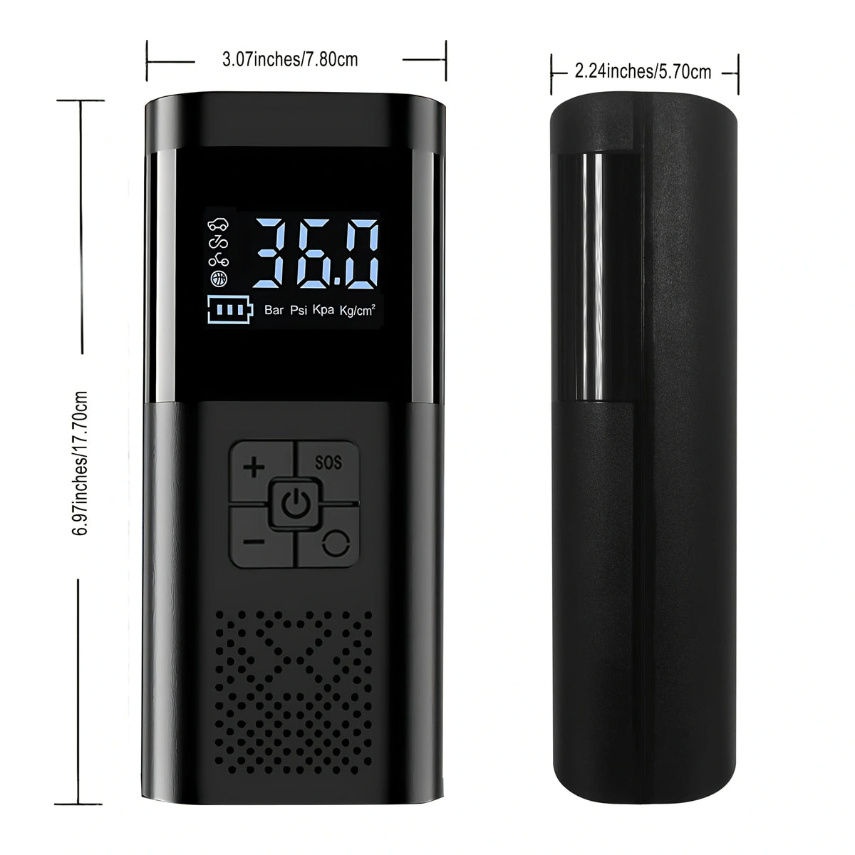 Cordless Car Tire Inflator Pump 150PSI With Digital Gauge