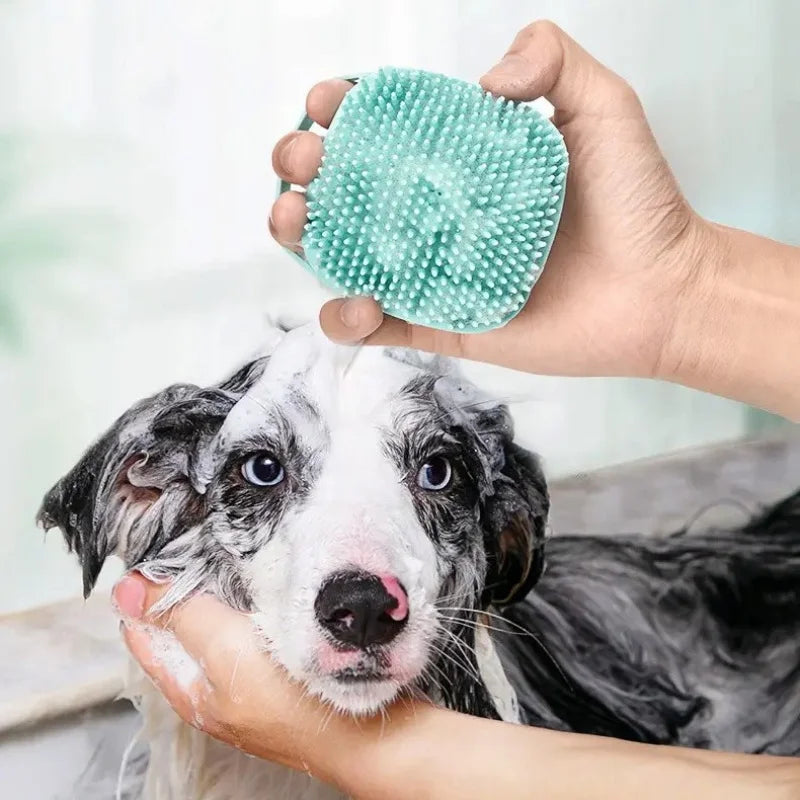 Silicone Pet Bath Grooming Glove Brush – Gentle Massage