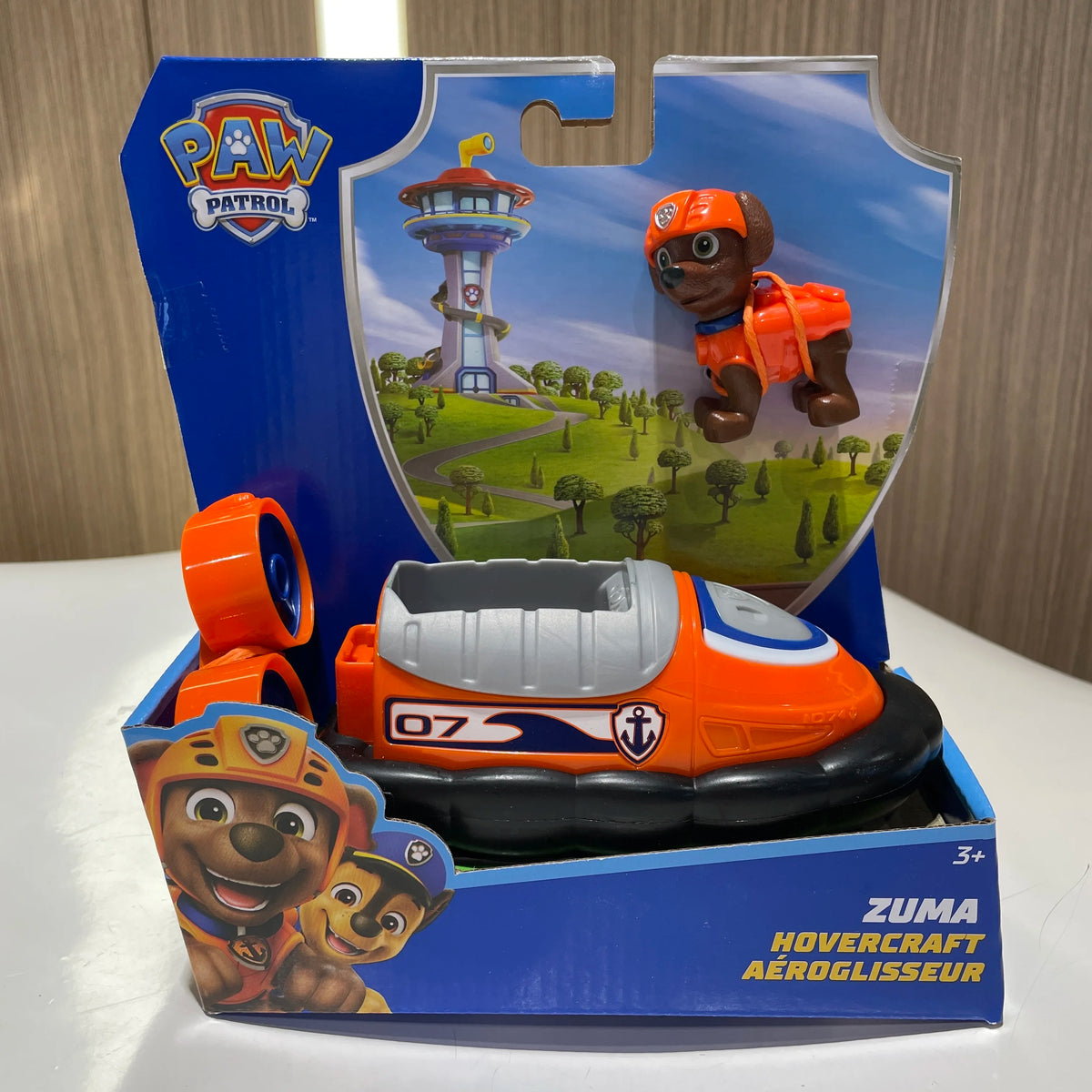 zuma Color Paw Patrol Vehicle & Pup Figure Toy Set For Kids