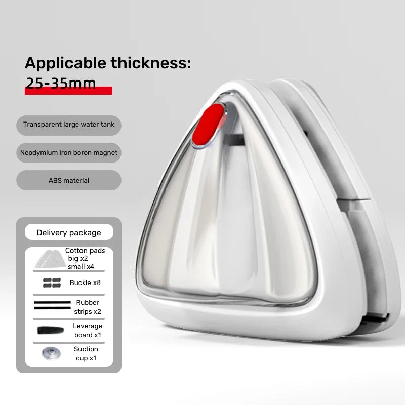25-35mm Color Magnetic Double-Sided Window Cleaner – Adjustable Glass Wiper