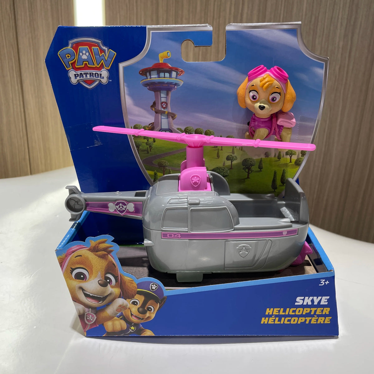skye Color Paw Patrol Vehicle & Pup Figure Toy Set For Kids