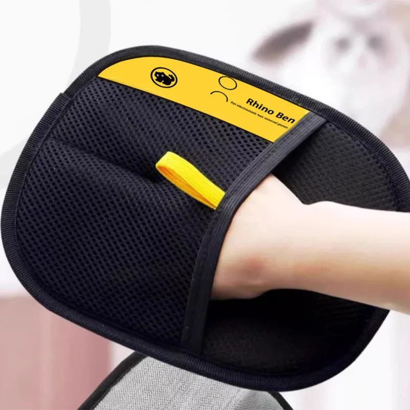 NEW 1pc Color Double-Sided Pet Grooming Glove – Hair Removal & Massage