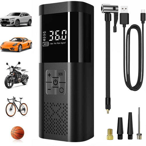 Cordless Car Tire Inflator Pump 150PSI With Digital Gauge