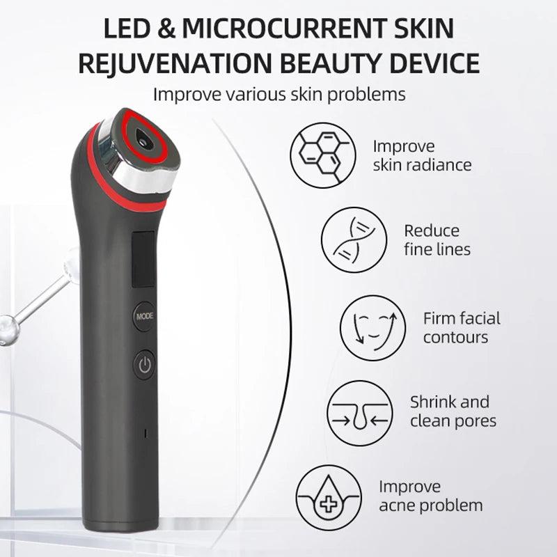 LED Facial Lifting Device – 5-Mode Skin Firming & Pore Care