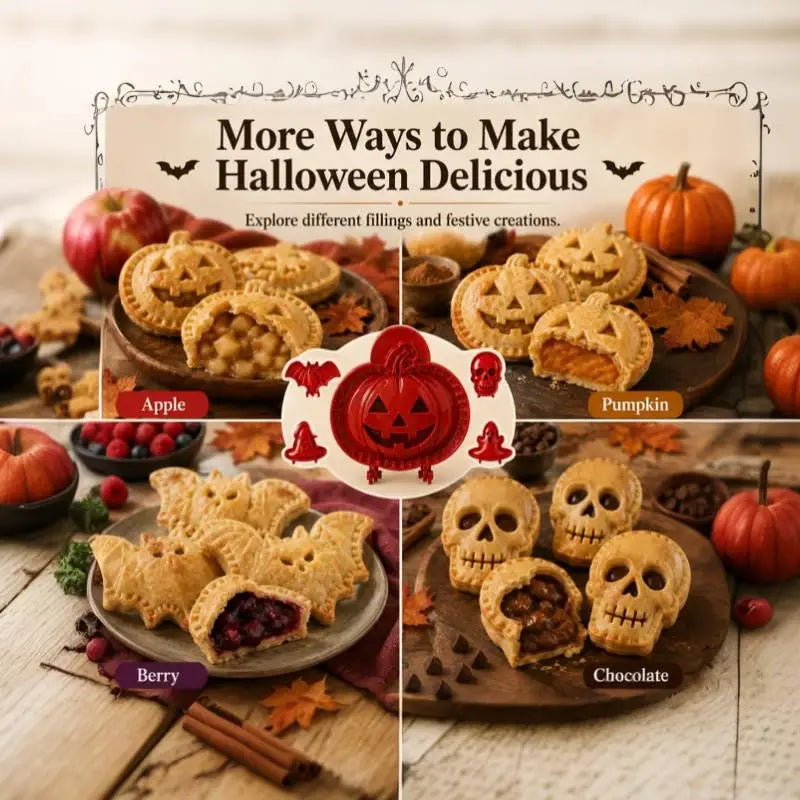 Halloween Hand Pie Mold Set 8 Shapes Food-Grade PET