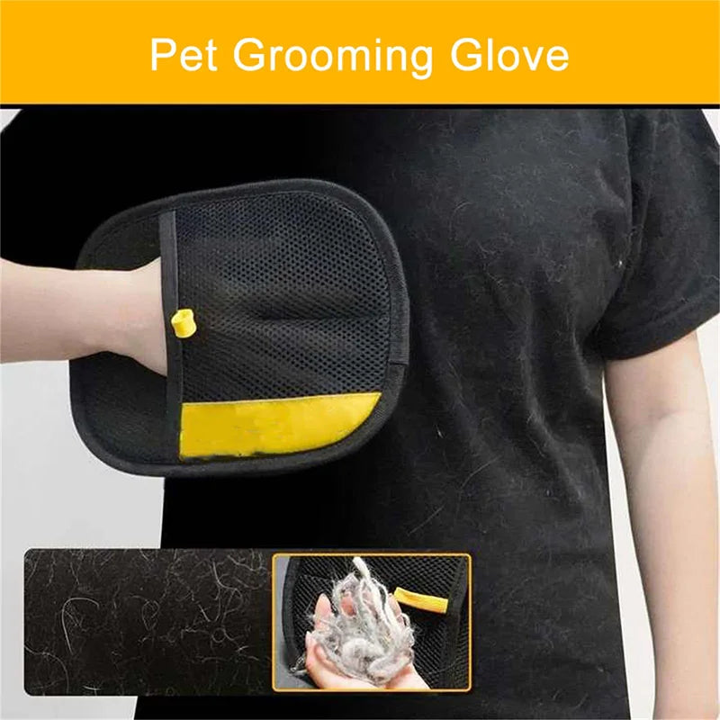 Double-Sided Pet Grooming Glove – Hair Removal & Massage