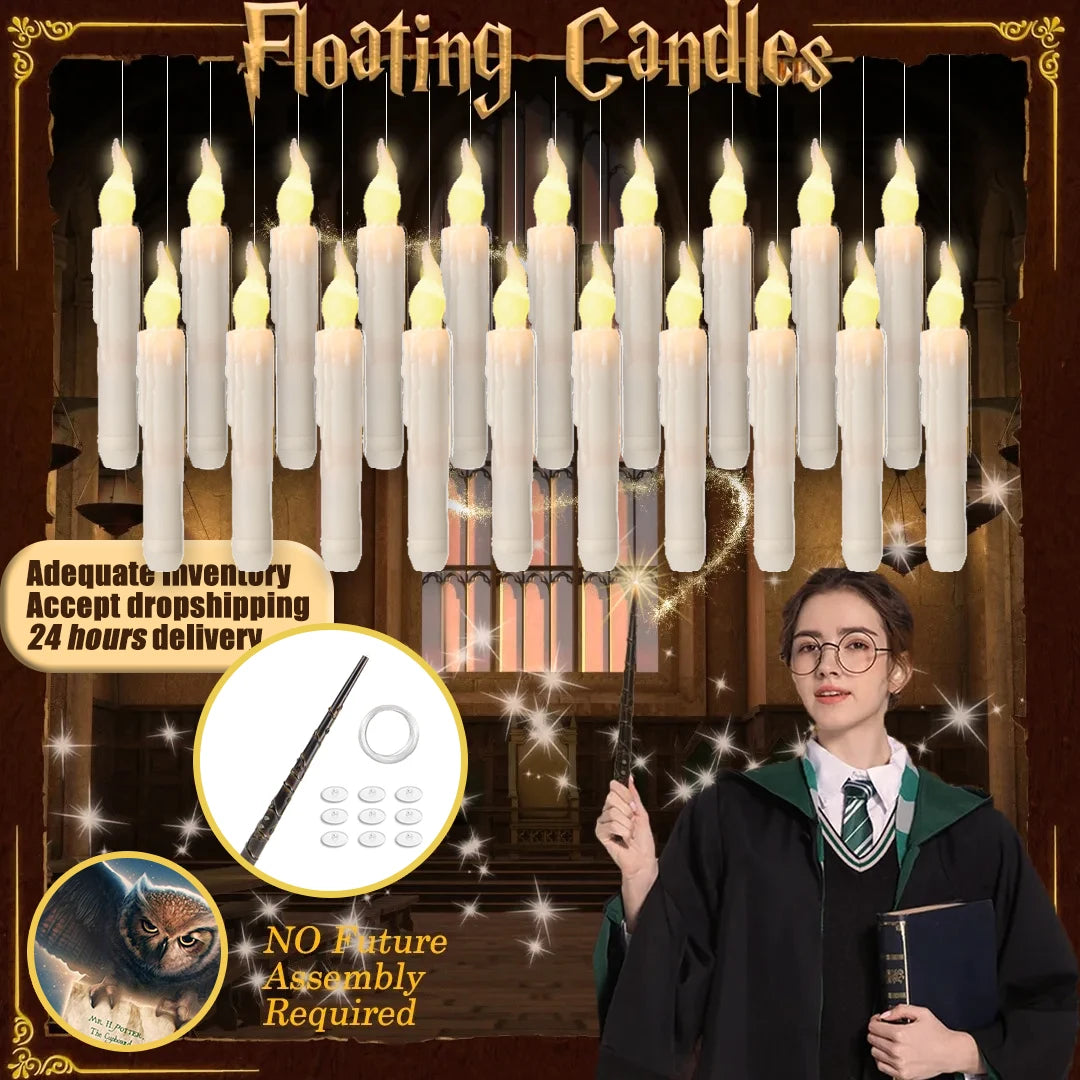 Halloween LED Floating Candles With Remote Control