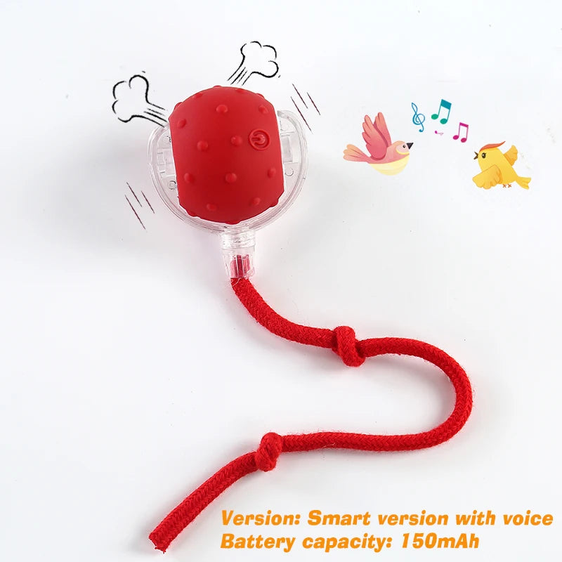 Red with sound Color Automatic Interactive Dog Ball Toy – Rechargeable Smart Play