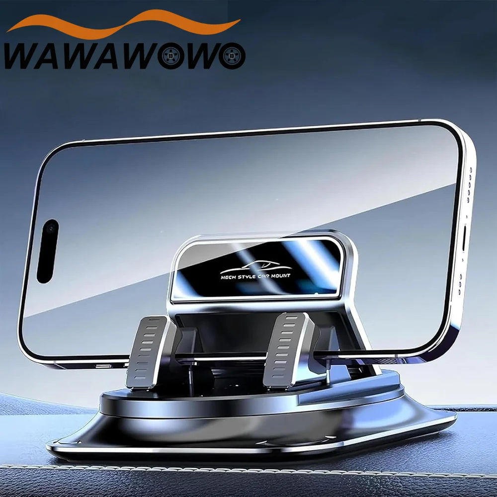 Dashboard Car Phone Holder – 360° Rotating One-Hand Mount