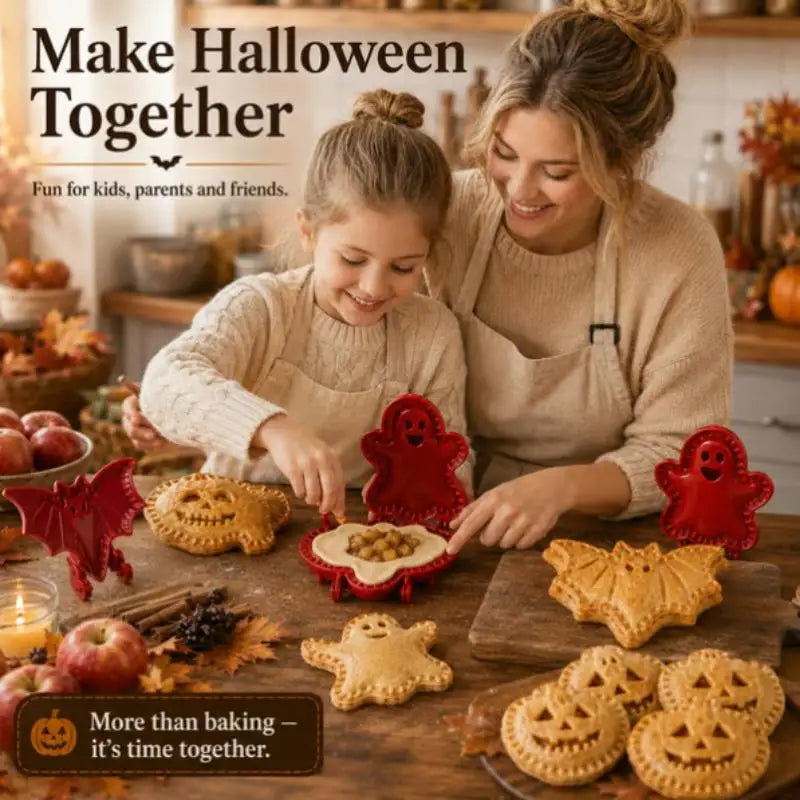 Halloween Hand Pie Mold Set 8 Shapes Food-Grade PET