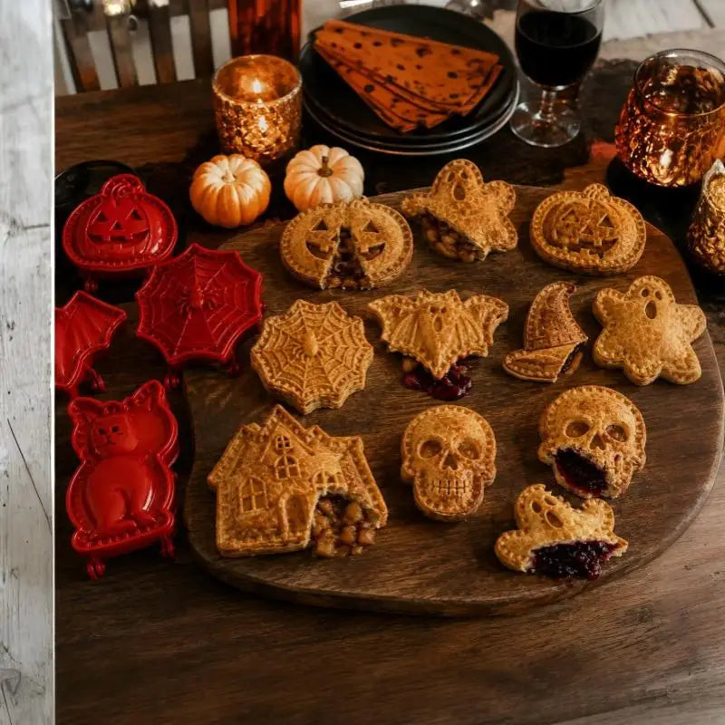 Halloween Hand Pie Mold Set 8 Shapes Food-Grade PET