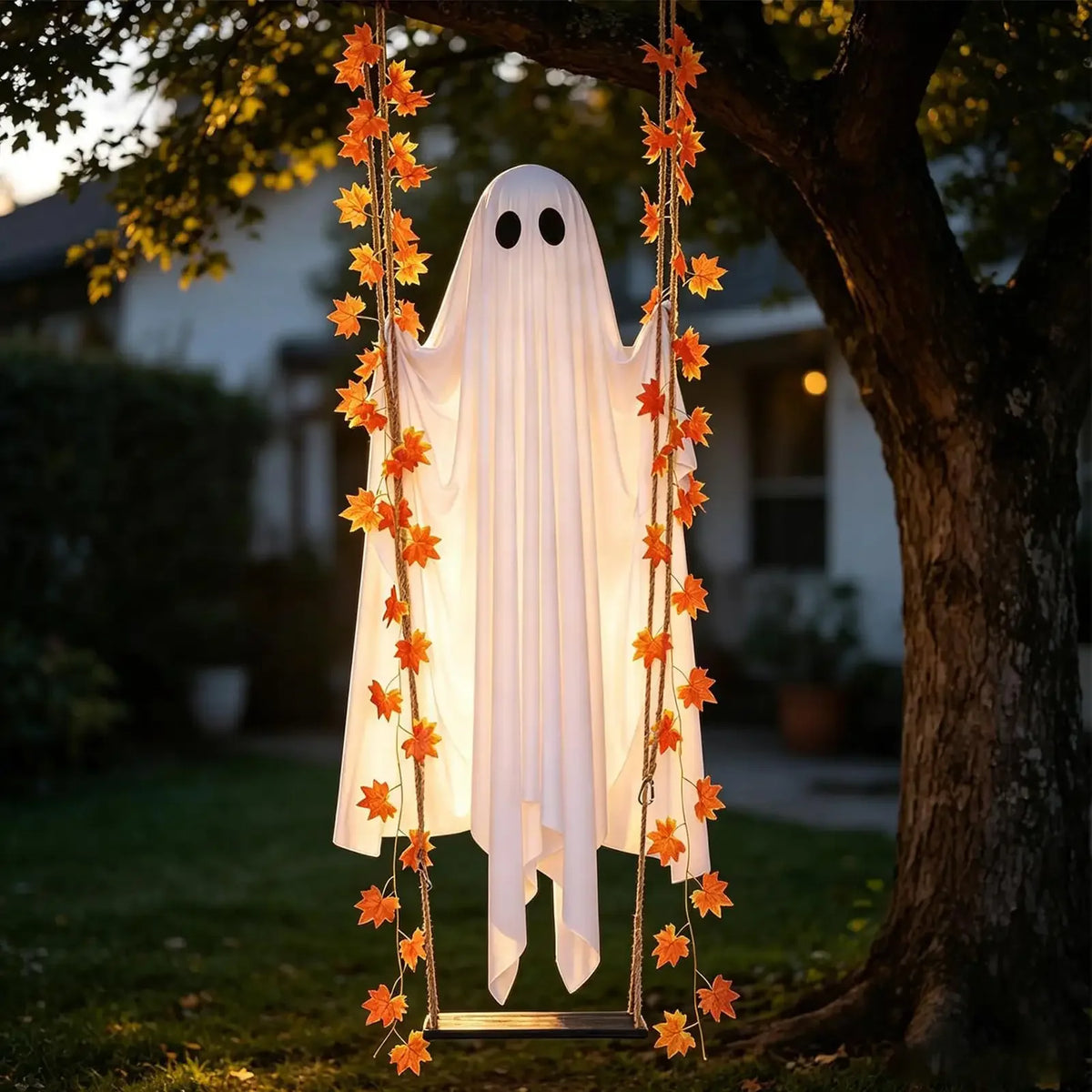 Swinging Ghost Halloween Light With Remote Control