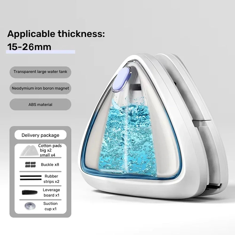 Magnetic Double-Sided Window Cleaner – Adjustable Glass Wiper