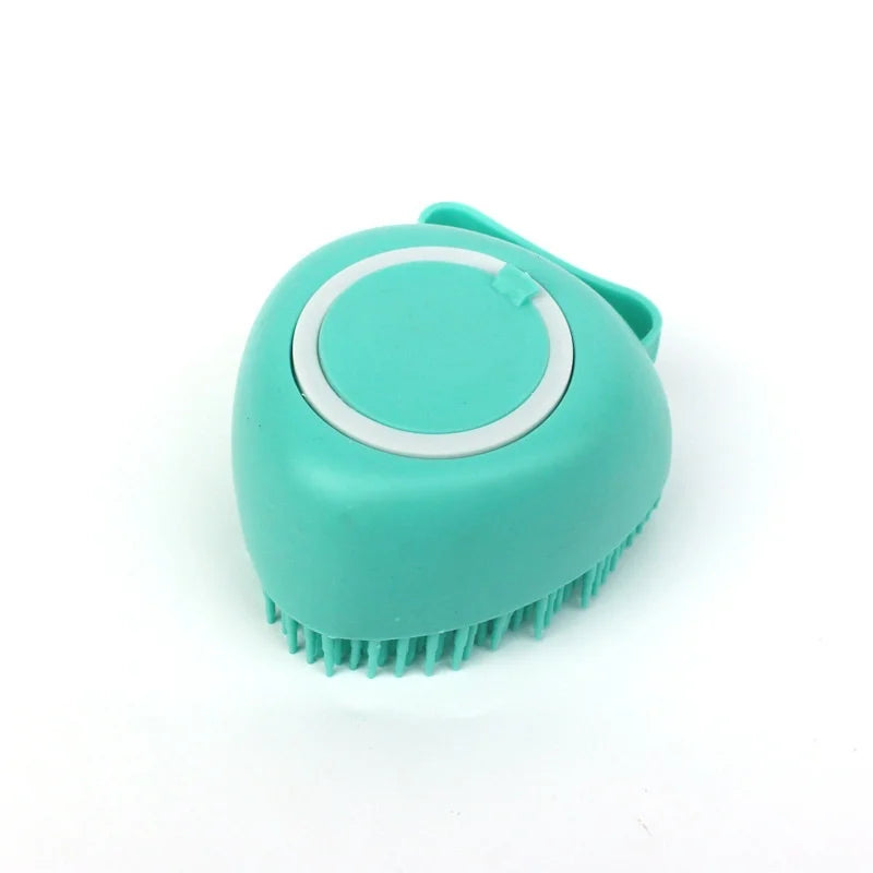 Blue B Color Silicone Pet Bath Grooming Glove Brush – Gentle Massage