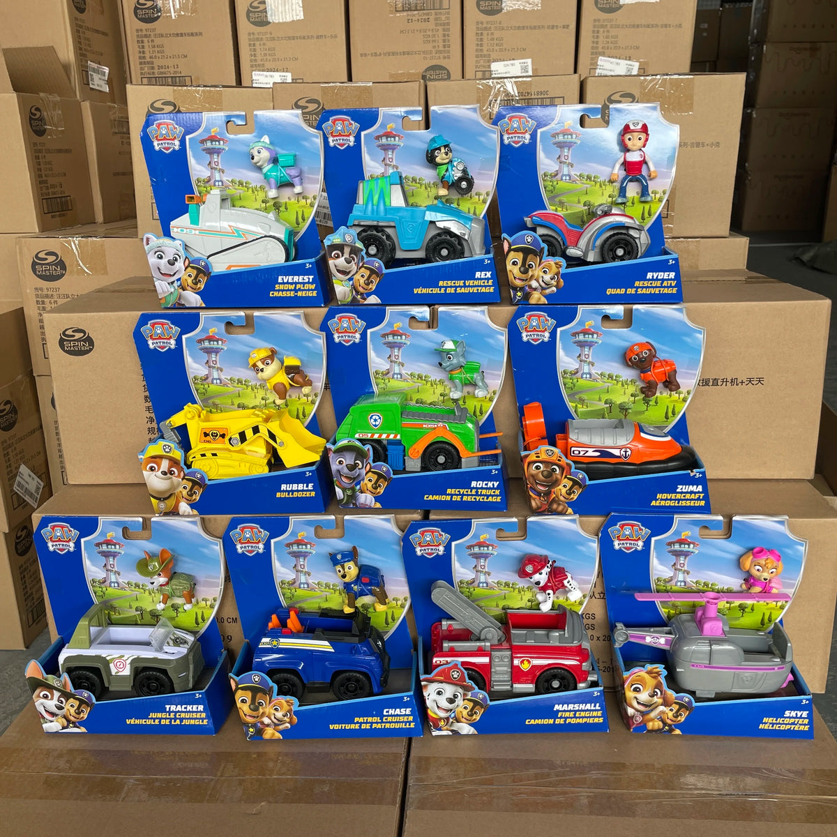 Paw Patrol Vehicle & Pup Figure Toy Set For Kids