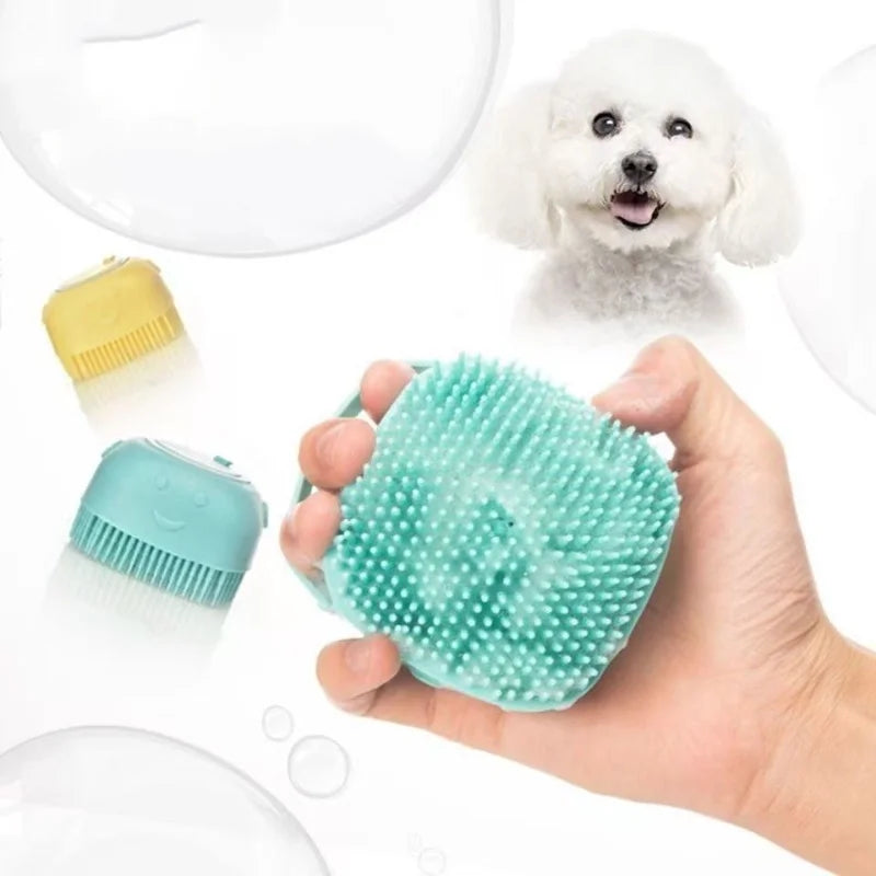Silicone Pet Bath Grooming Glove Brush – Gentle Massage