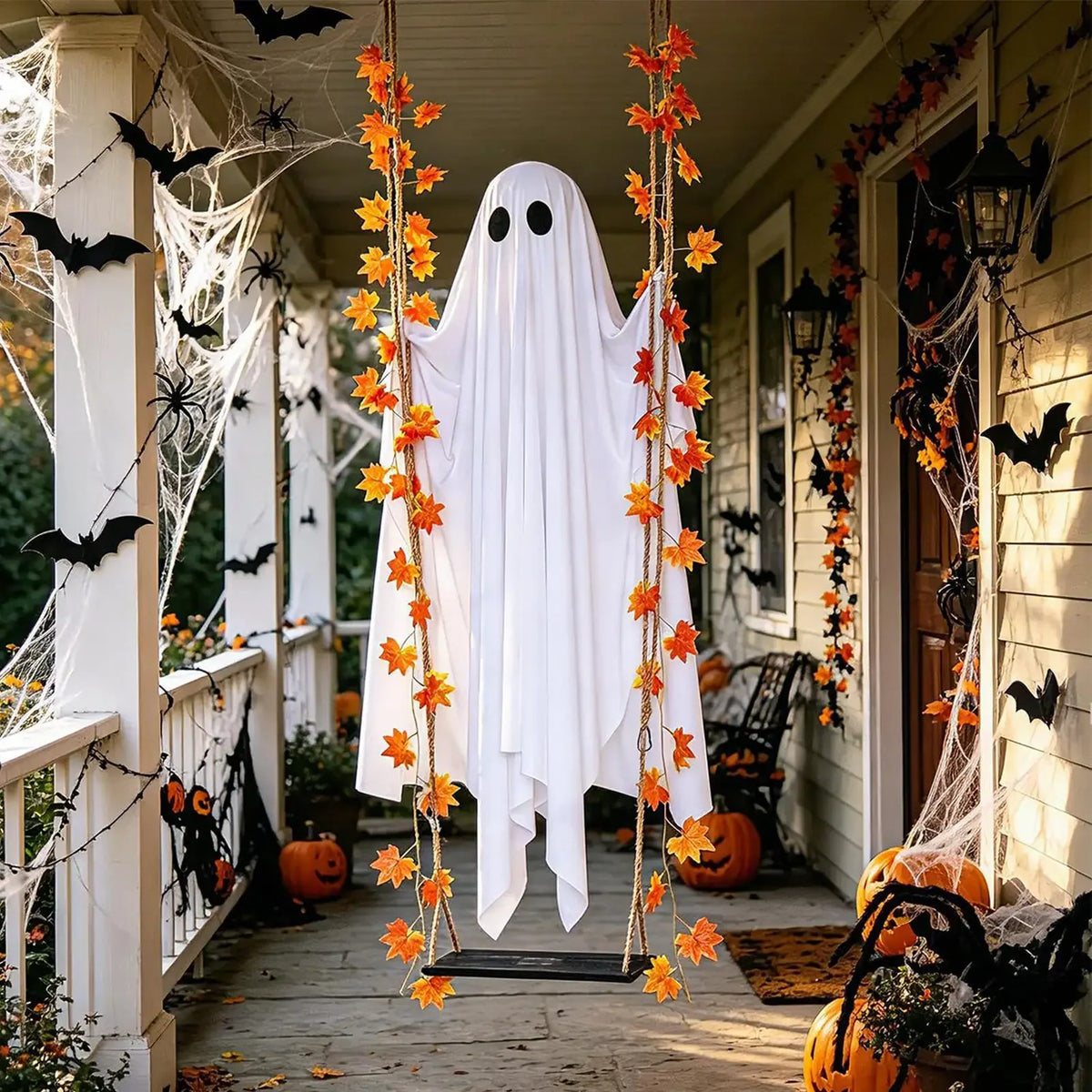Swinging Ghost Halloween Light With Remote Control