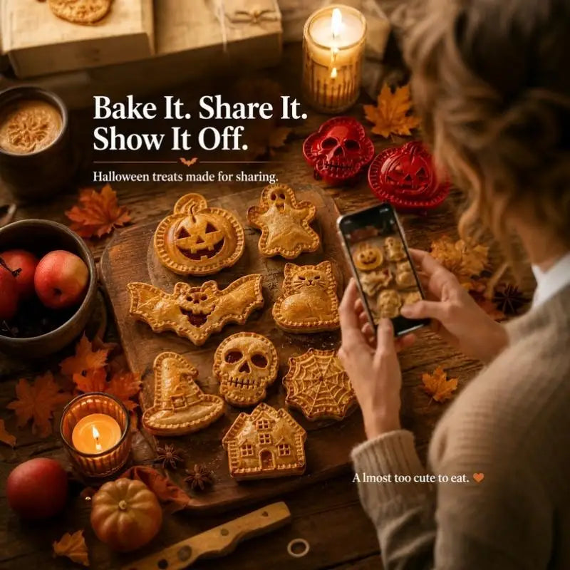 Halloween Hand Pie Mold Set 8 Shapes Food-Grade PET
