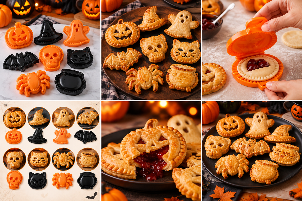Halloween Hand Pie Mold Set – All 8 Spooky Shapes Included 🎃